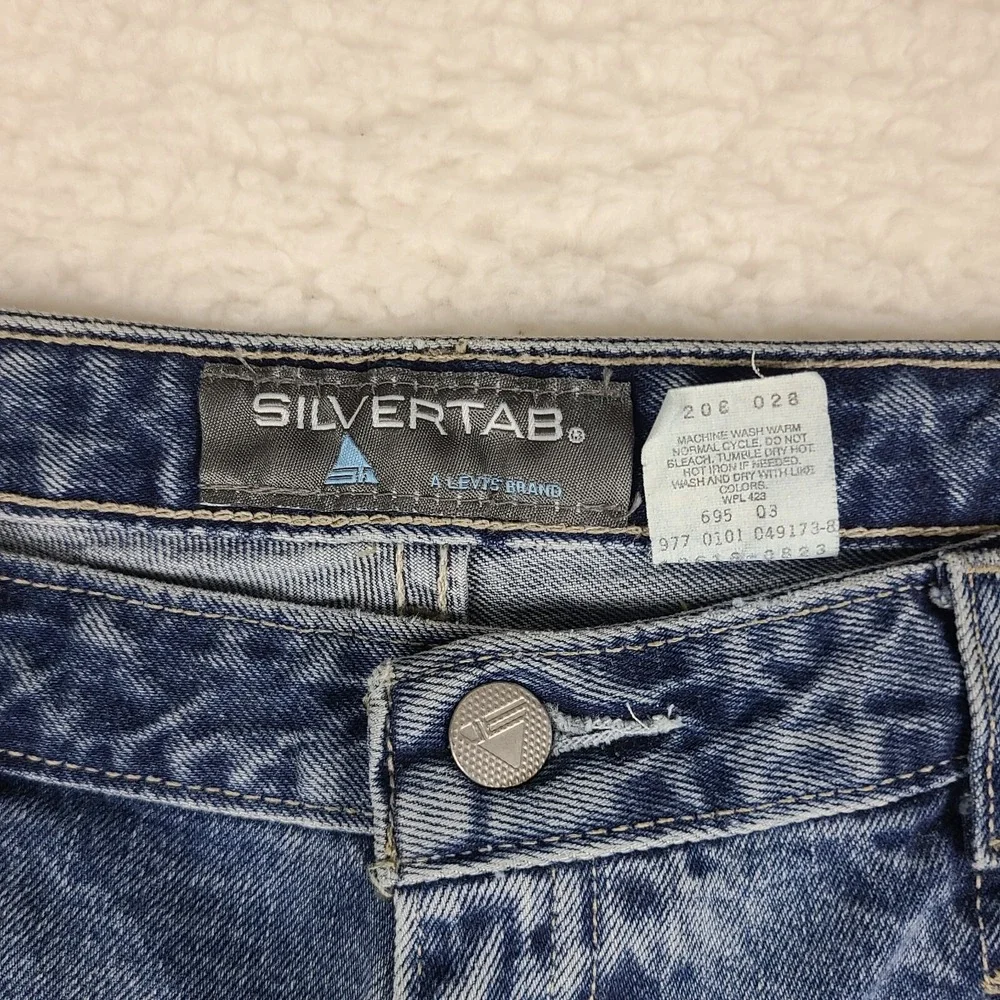 SilverTab Levi's Jeans Womens‎ 13S 13 Short Blue Neo Relaxed Boot Cut NWT NEW
